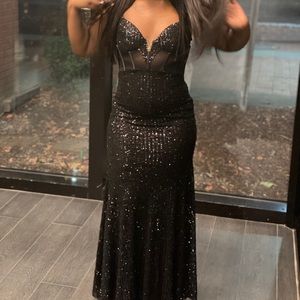 Sequin Gown black